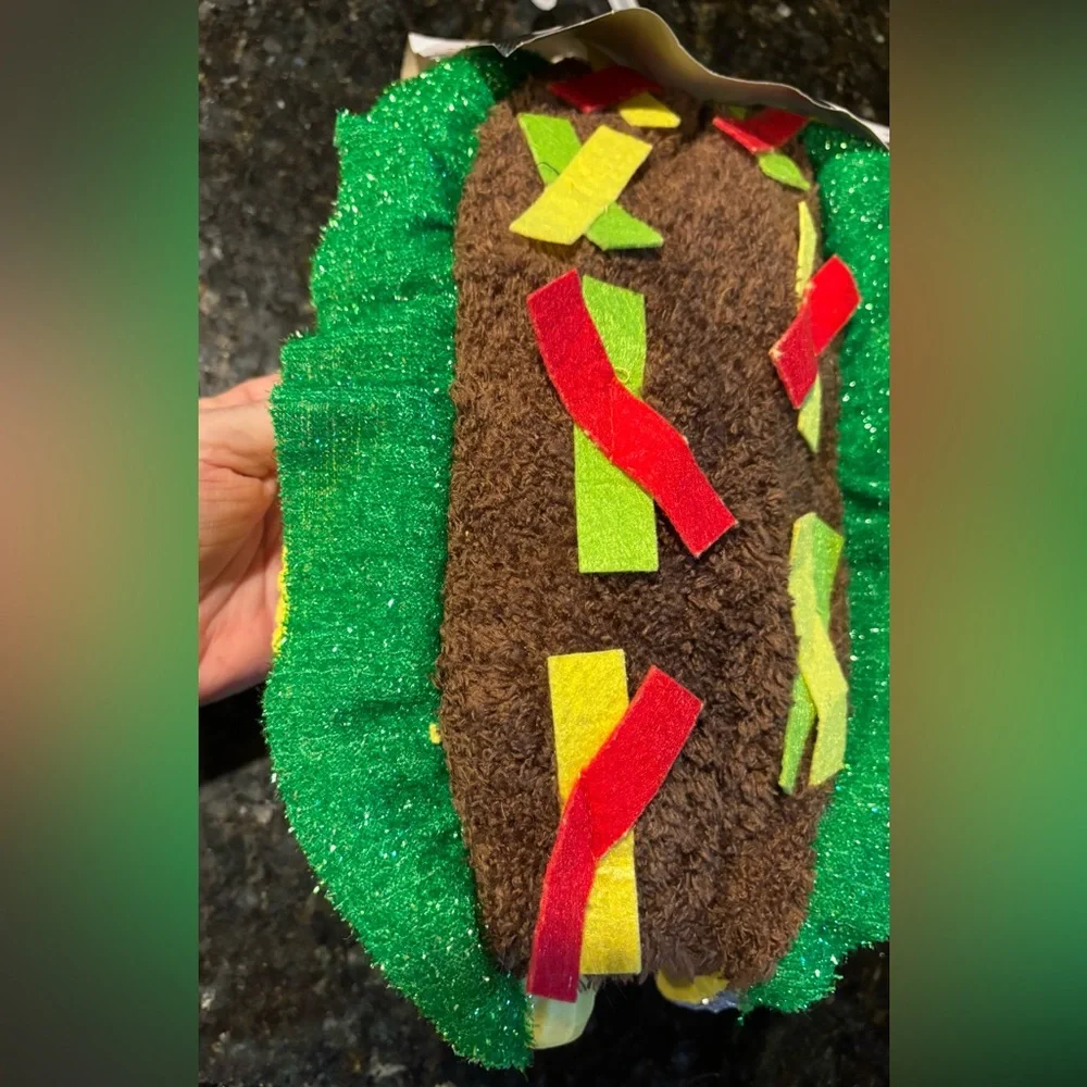 Way To Celebrate Halloween Pet(dog or cat)Costume Taco Sz Small Pug Shih Tzu NWT